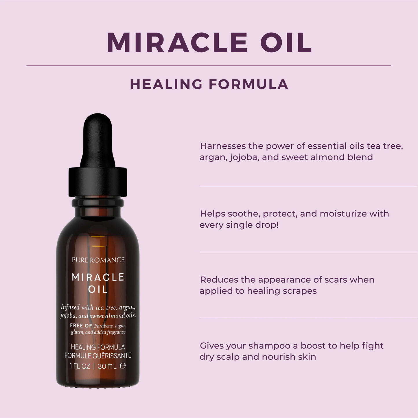 Miracle Oil Intense Healing Blend Aceite Milagroso 1 fl. oz./30 ml