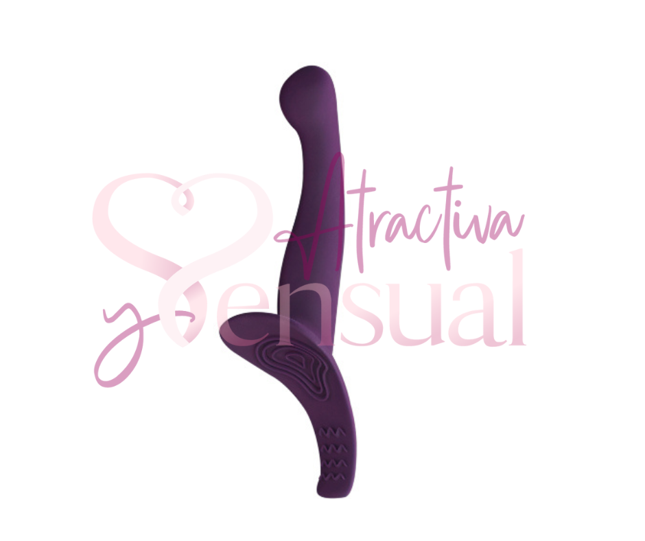 Vibrating Strap-On Attachment Silicone Double Pleasure Strap-On Insertable Length: 5.75 in./14.5 cm. Insertable Girth: 4.5in./11.5 cm.