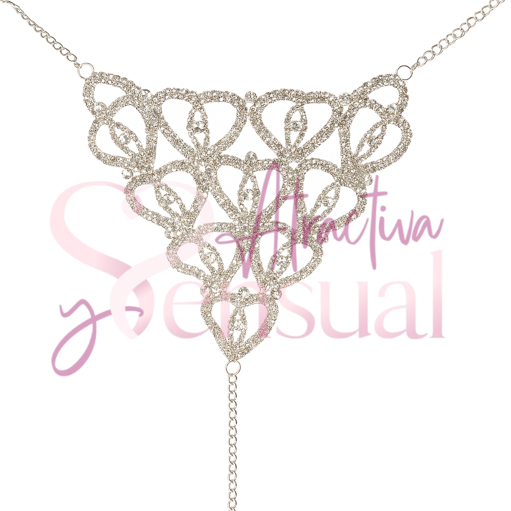 Tanga de Fantasía con Cristales – Lencería de Lujo